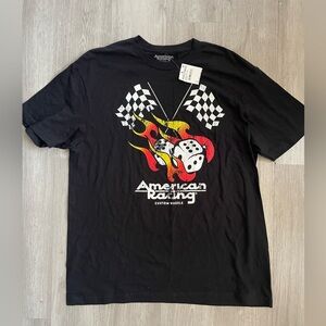 NWT American Racing Men’s Black Graphic Tee size Large